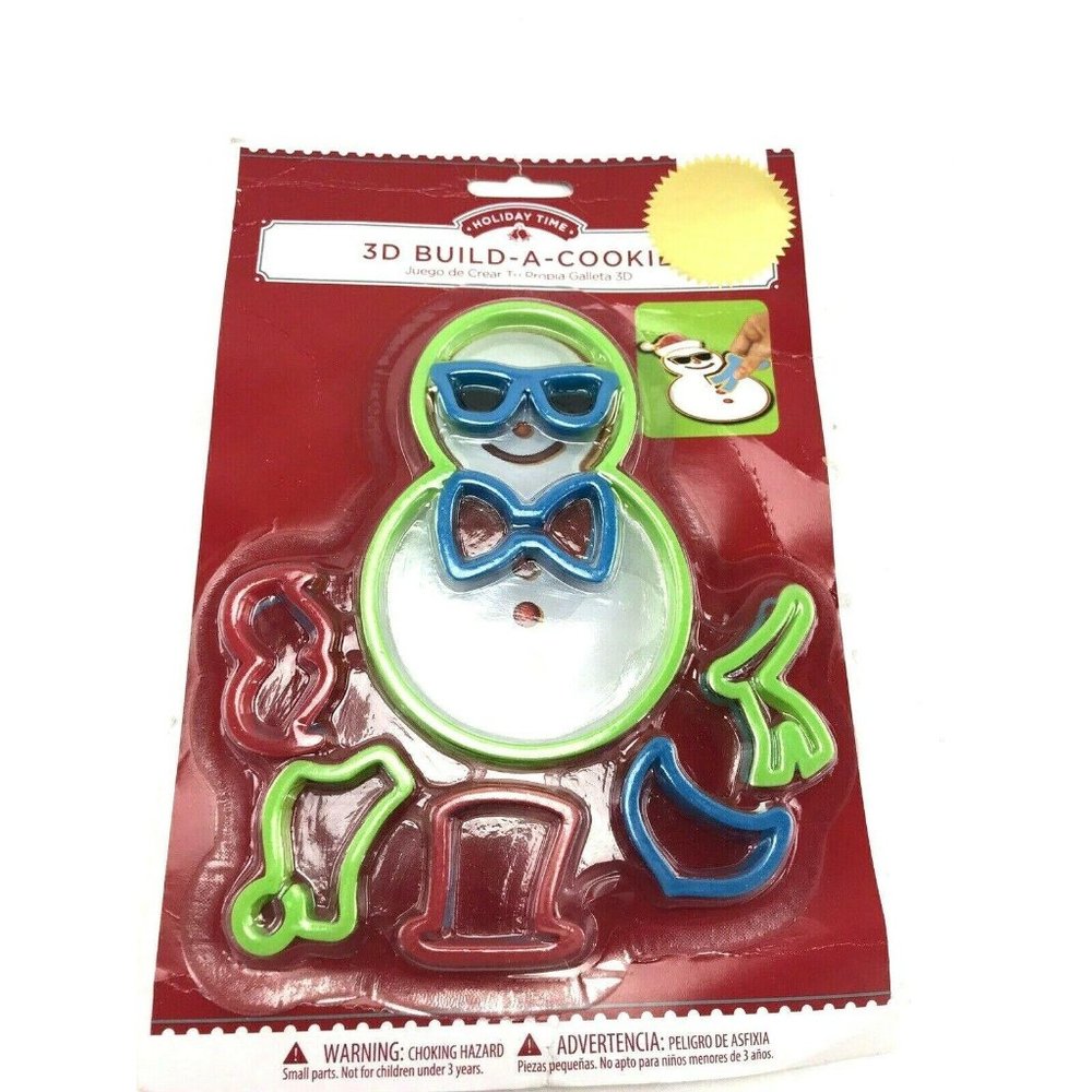 3D Snowman Cookie Cutters Craft Christmas Baking